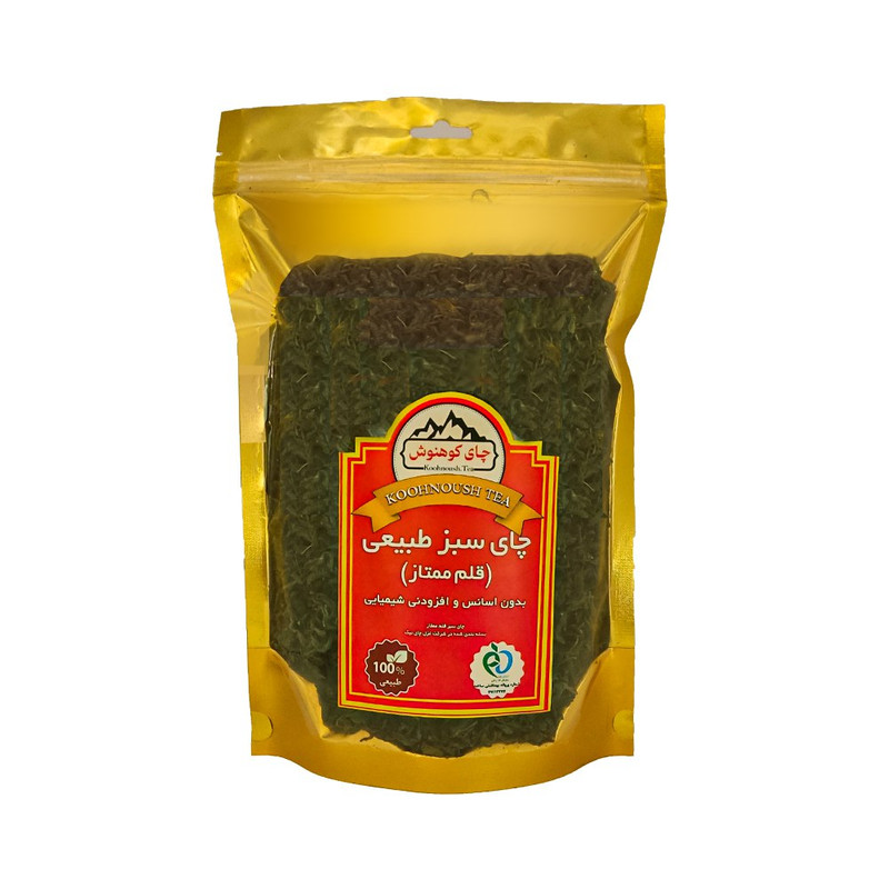 چای سبز طبیعی قلم ممتاز کوهنوش - 250 گرم