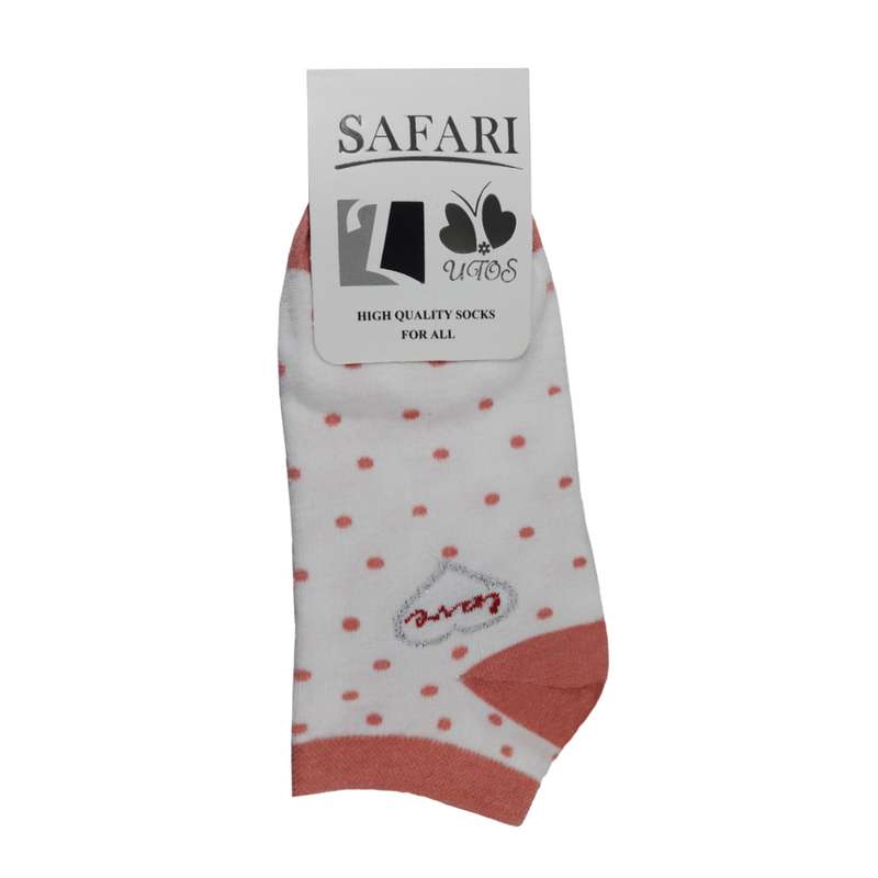 جوراب دخترانه سفری طرح خالدار کد 130199 