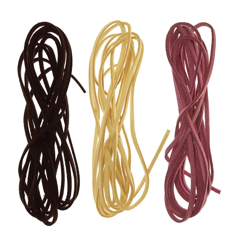 نخ گردنبند مدل تریشه کد Y7585 بسته 3 عددی