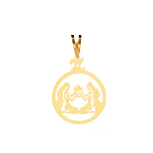 آویز گردنبند طلا 18 عیار زنانه آمانژ مدل ماه تولد خرداد کد D10709