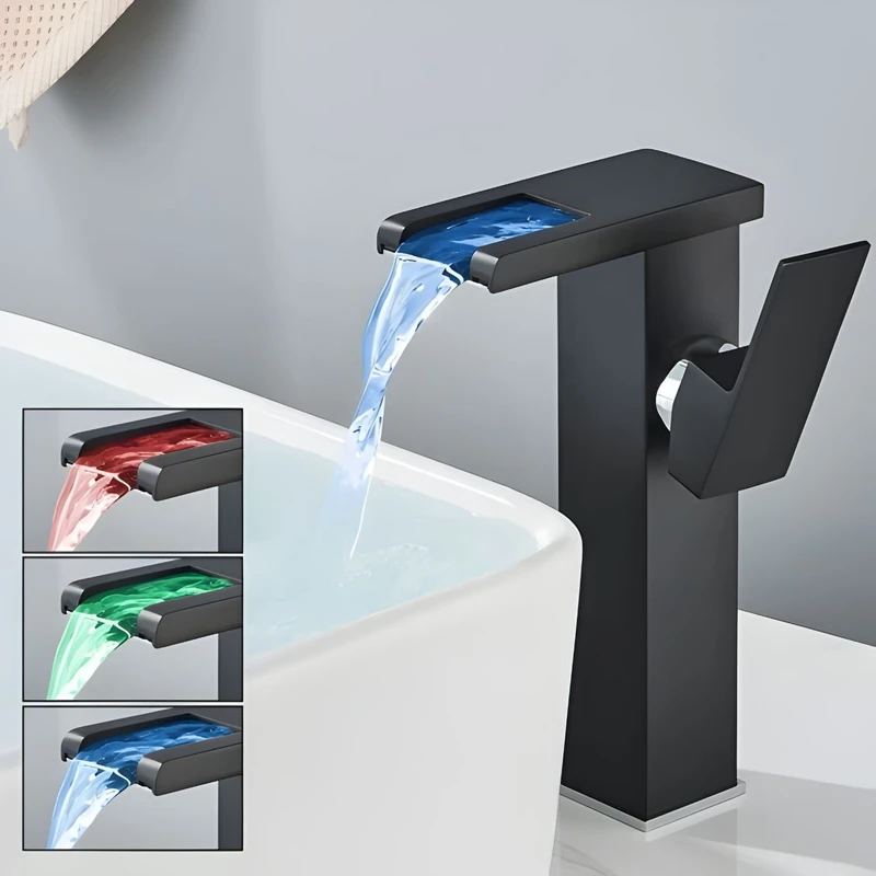 عکس شماره 3 : شیر روشویی مدل لوکس ال ای دی دار