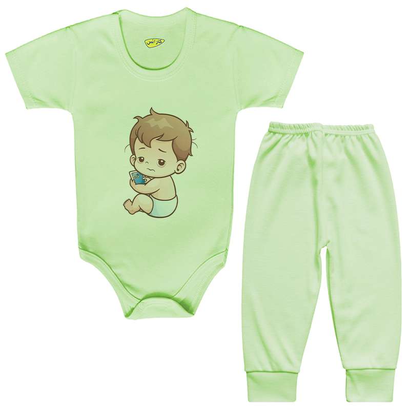 ست بادی و شلوار نوزادی کارانس مدل BSTG-3019