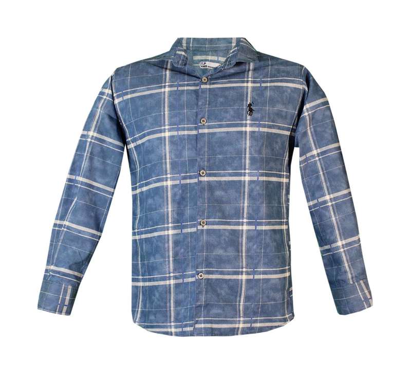 پیراهن آستین بلند مردانه مدل چهارخانه کد 08-34