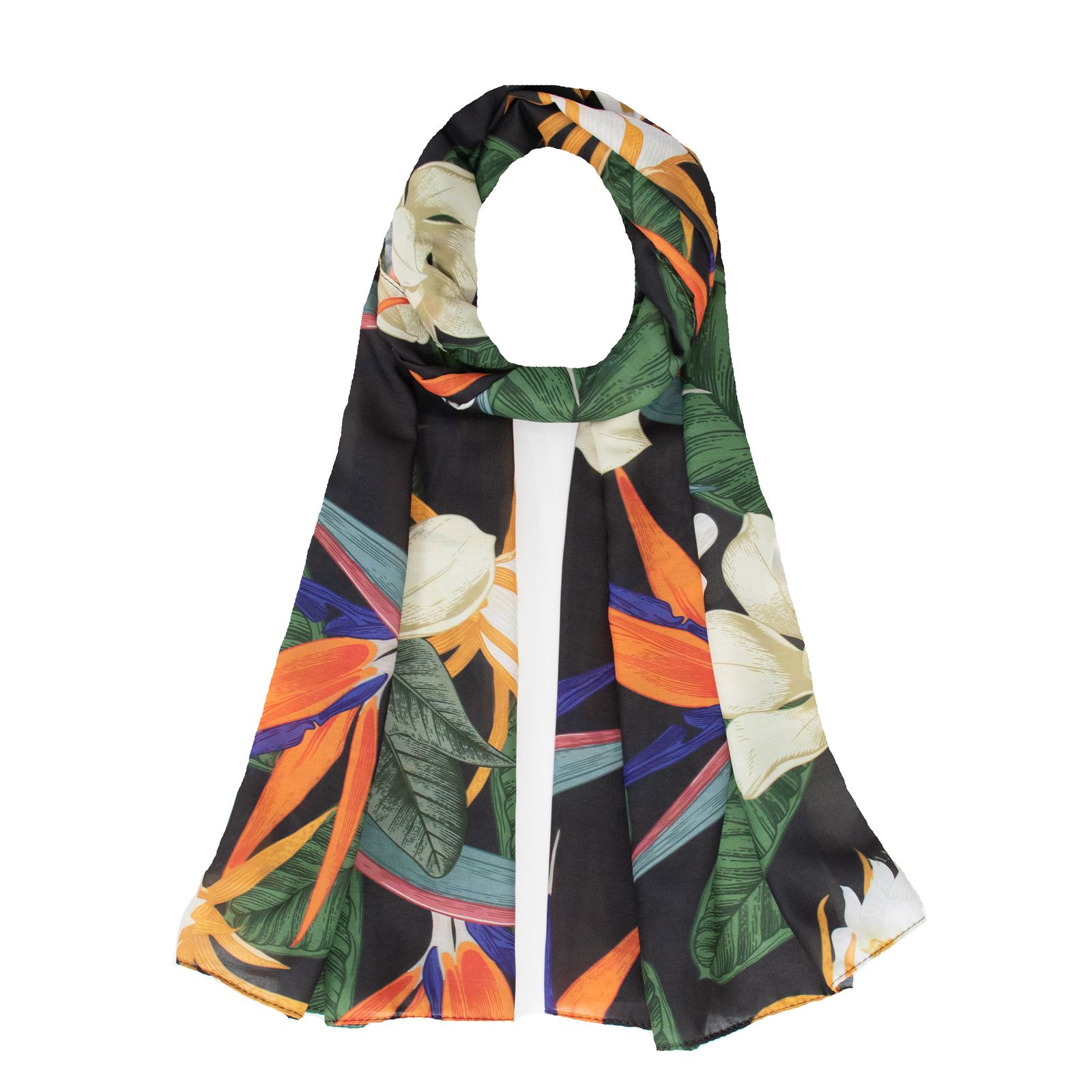 شال زنانه مدل تابستونه نخی طرح هاوایی پرنده بهشتی کد ana-1413 -  - 1