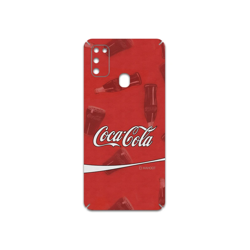 برچسب پوششی ماهوت مدل Coca-Cola-Logo مناسب برای گوشی موبایل سامسونگ Galaxy M21