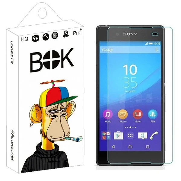 محافظ صفحه نمایش شیشه ای بوک مدل Transparent Plus مناسب برای گوشی موبایل سونی Xperia Z4 / Z3 Plus