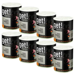 کنسرو غذای سگ پوتی مدل red meat extra B vitamin وزن 800 گرم بسته 8 عددی