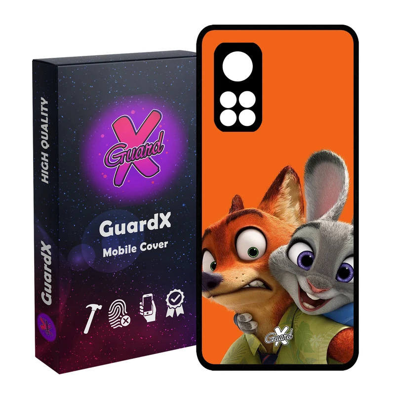کاور گارد ایکس طرح Zootopia مدل Glass10047 مناسب برای گوشی موبایل شیائومی Mi 10T / Mi 10T Pro