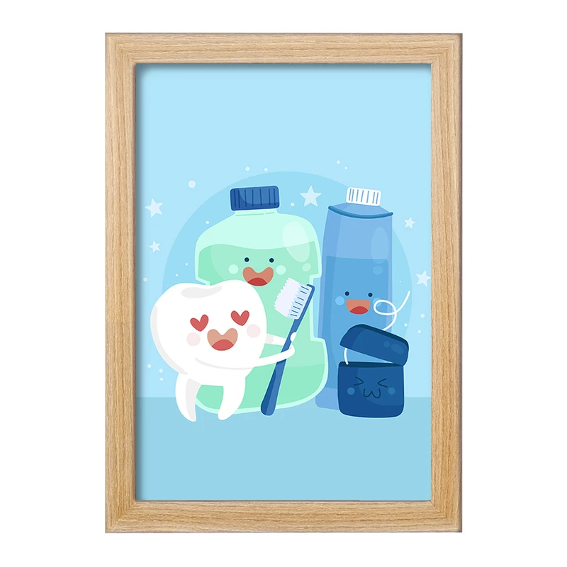 تابلو خندالو مدل دندان و دندان پزشکی کودکانه کد 36722