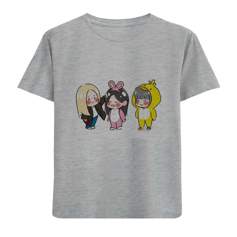 تی شرت آستین کوتاه بچگانه مدل دختران D195