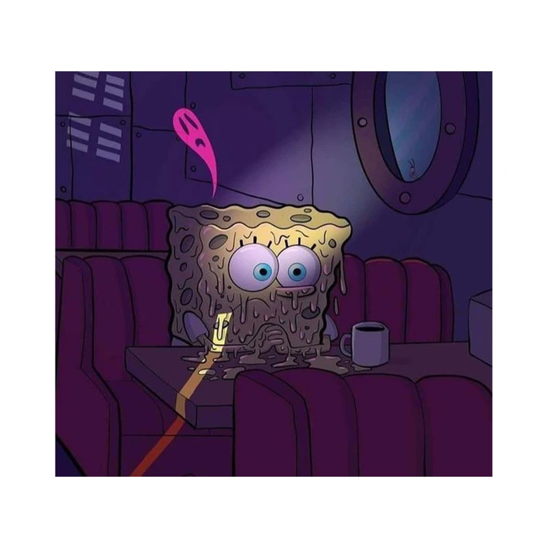 استیکر لپ تاپ و موبایل مدل انیمیشن طرح باب اسفنجی شلوار مکعبی SpongeBob SquarePants کد 1728