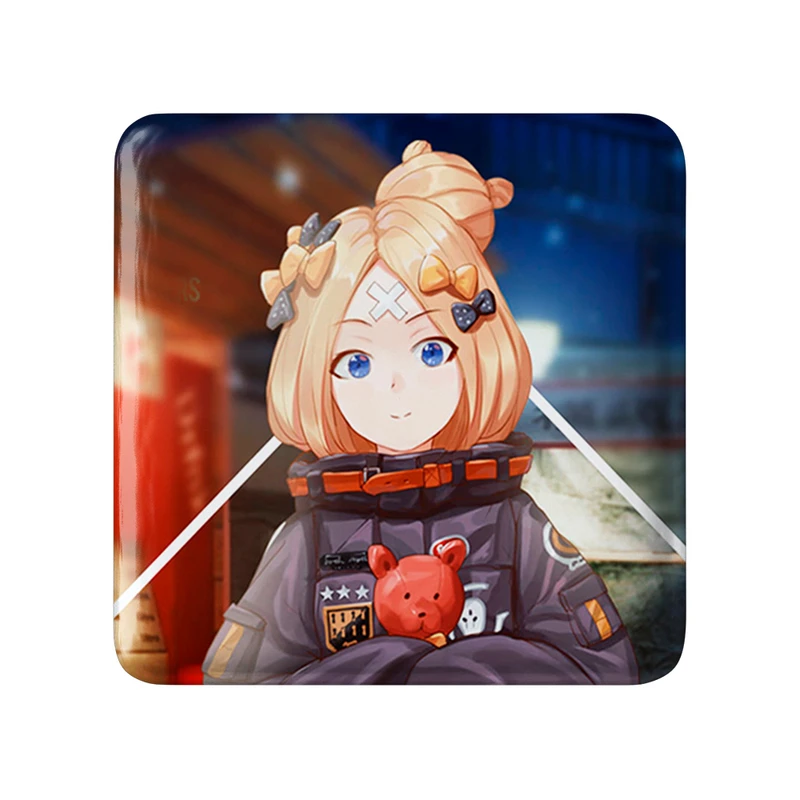 مگنت خندالو طرح دختر انیمه ای  مدل مربعی کد 18044