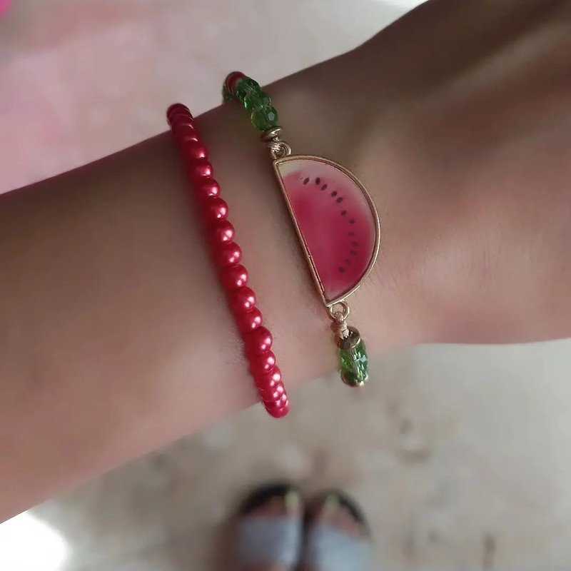 نیم ست دخترانه طرح هندوانه مدل 48 نیم ست دخترانه طرح هندوانه مدل 48