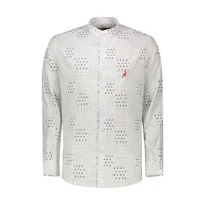 پیراهن آستین بلند مردانه آیبکس مدل 1030 رنگ سفید