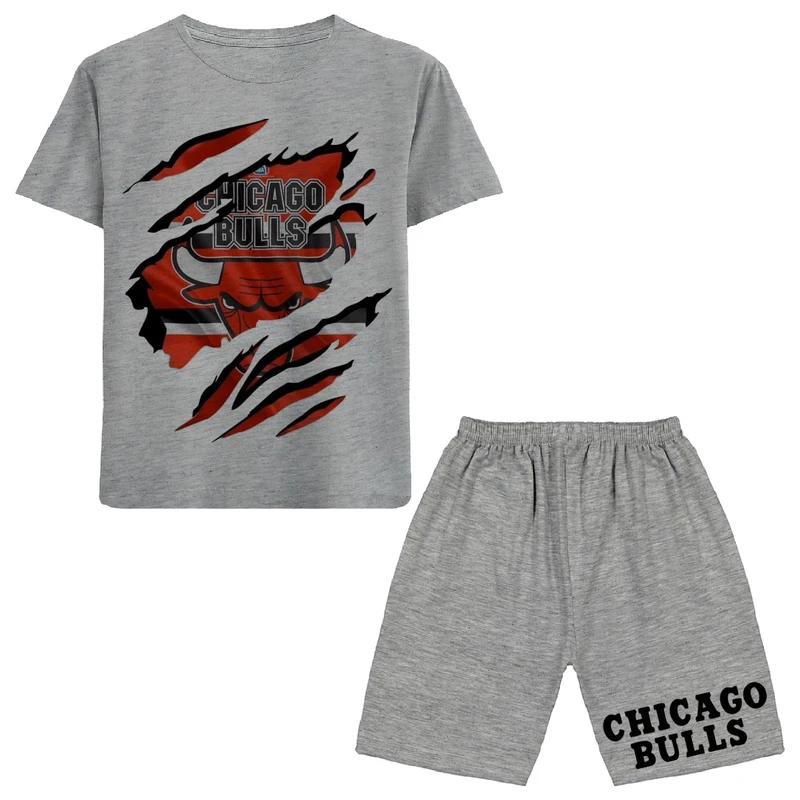 ست تی شرت و شلوارک پسرانه مدل A153