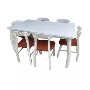 میز و صندلی ناهارخوری چهار نفره گالری چوب آشنایی مدل 753-Wh6