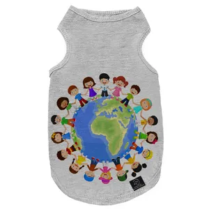 لباس سگ و گربه 27 طرح Child on Earth کد MH808 سایز L