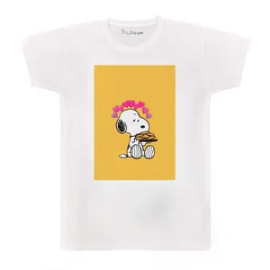 تی شرت بچگانه پرمانه طرح اسنوپی کد pmt.3627