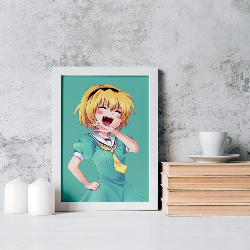 تابلو خندالو مدل ساتوکو هوجو انیمه هیگوراشی وقتی اشک می ریزد کد 18150