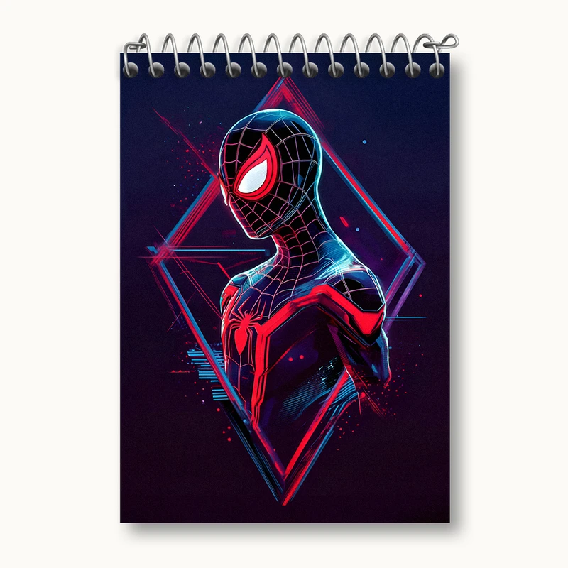 دفتر یادداشت 50 برگ خندالو طرح مرد عنکبوتی (Spider Man) کد N3577