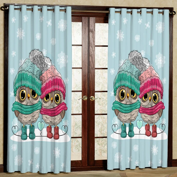 پرده مدل جغد کد 459 سایز 200x140 سانتی متر