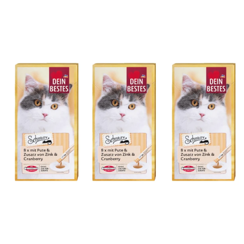 بستنی گربه دین بستس مدل Creamy Snack طعم بوقلمون و زغال اخته بسته 24 عددی