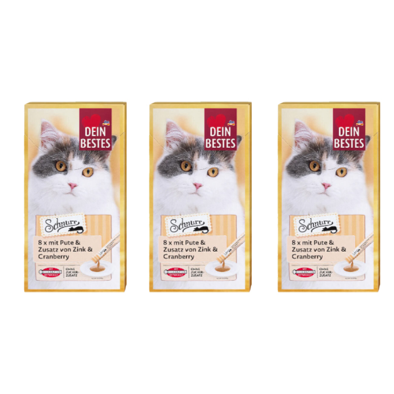 بستنی گربه دین بستس مدل Creamy Snack طعم بوقلمون و زغال اخته بسته 24 عددی