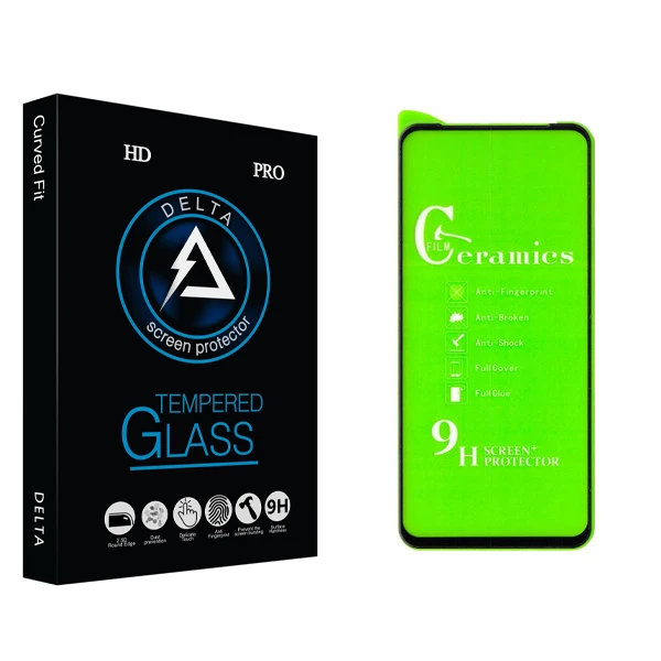 محافظ صفحه نمایش سرامیکی دلتا مدل Fit مناسب برای گوشی موبایل شیائومی Redmi Note 9