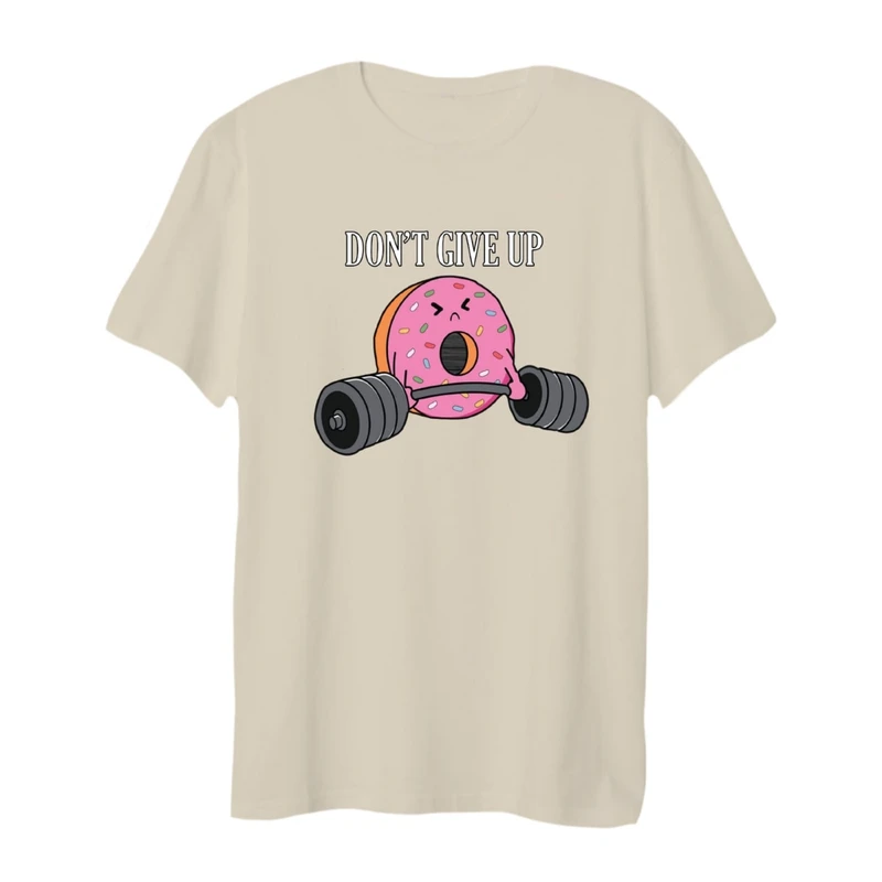 تی شرت لانگ زنانه مدل دونات ورزشکار