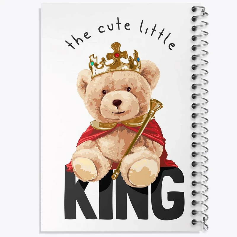 دفتر شطرنجی 50 برگ خندالو طرح تدی Teddy کد 26157