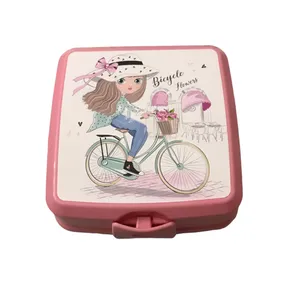 ظرف غذای کودک هوبی لایف مدل دختر دوچرخه سوار کد 021175