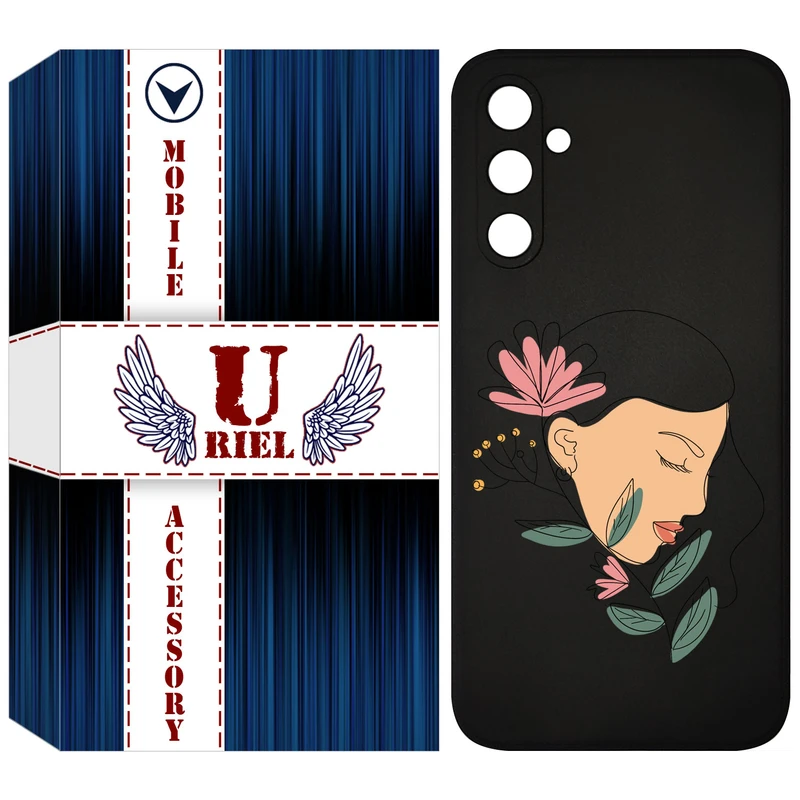 کاور یوریل قاب مدل KSH کد 53 طرح صورت زن مناسب برای گوشی موبایل سامسونگ Galaxy A34