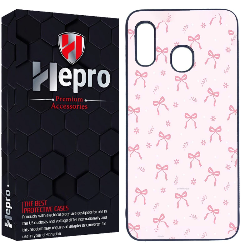 کاور هپرو طرح پاپیون صورتی کد Dimo-902 مناسب برای گوشی موبایل سامسونگ Galaxy A20/A30