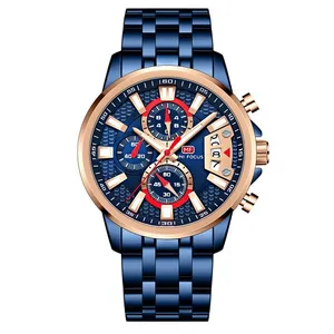 ساعت مچی عقربه‌ای مردانه مینی فوکوس مدل 0352BLU