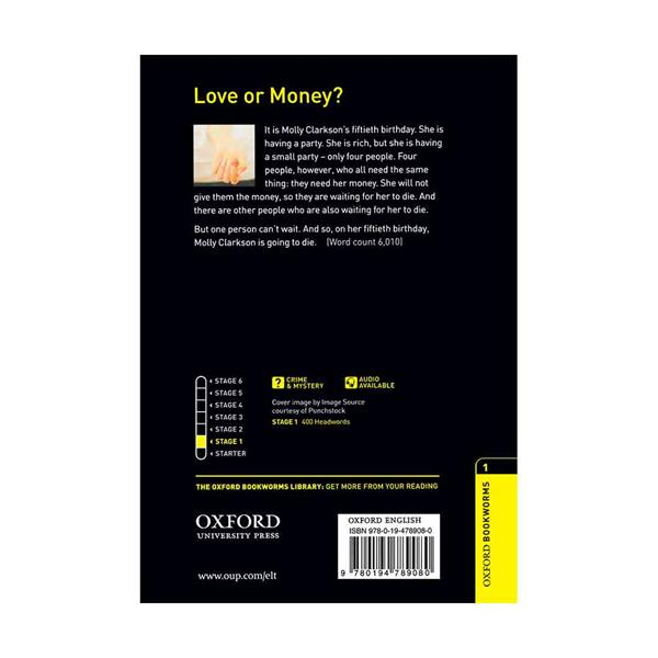 کتاب Oxford Bookworms 1 Love or Money+CD اثر Rowena akinyemi انتشارات جنگل