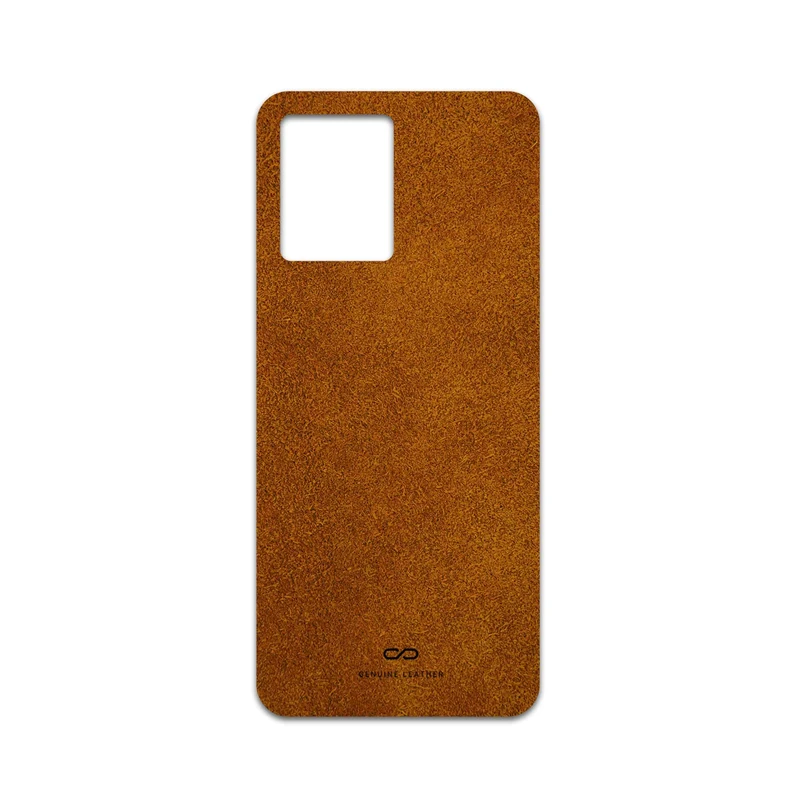 برچسب پوششی ماهوت مدل Brown-Chamois-Leather مناسب برای گوشی موبایل اپو Reno 8 4G