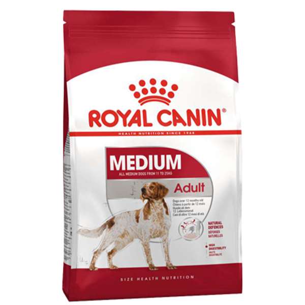 غذا خشک سگ رویال کنین مدل medium adult وزن 10 کیلوگرم
