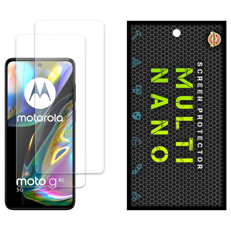 محافظ صفحه نمایش مولتی نانو مدل X-S2N مناسب برای گوشی موبایل موتورولا Moto G82 بسته دو عددی