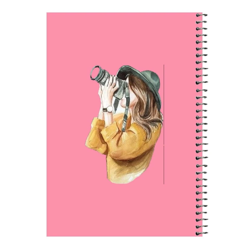 دفتر مشق 80 برگ اس جی مدل دختر عکاس   