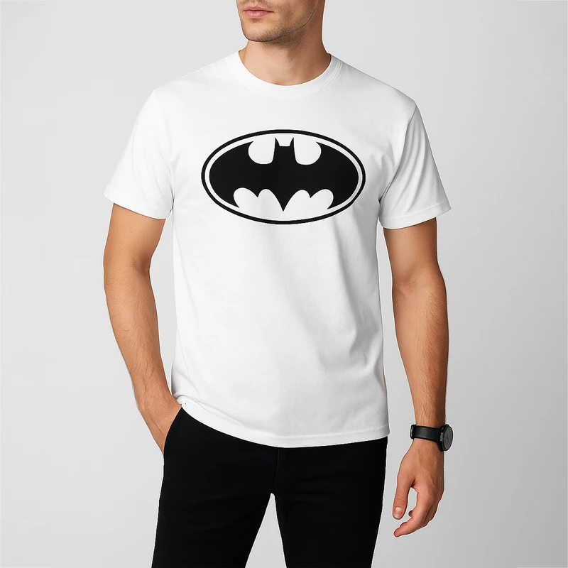 تیشرت آستین کوتاه مردانه نیکو طرح بتمن کد6707