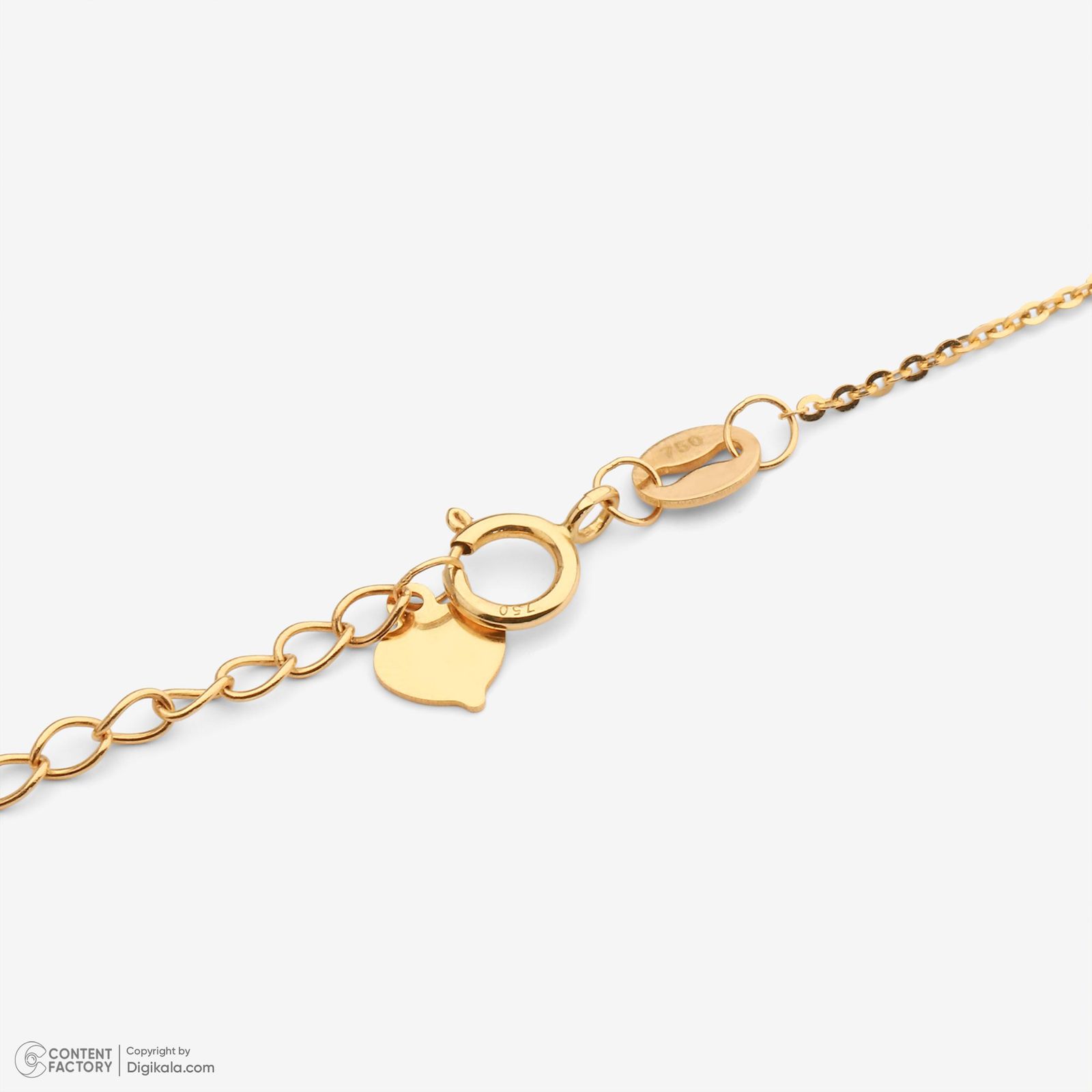 گردنبند طلا 18 عیار زنانه با زنجیر حلقهای (فلامینگو) وی گالری مدل NC2073 -  - 6