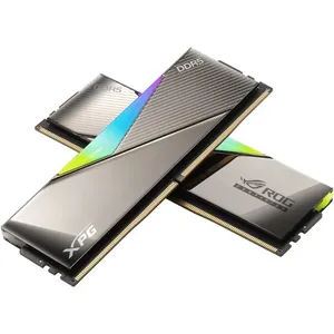 رم دسکتاپ DDR5 دو کاناله 6600 مگاهرتز CL32 ای دیتا ایکس پی جی مدل Lancer RGB ROG Certified ظرفیت 32 گیگابایت