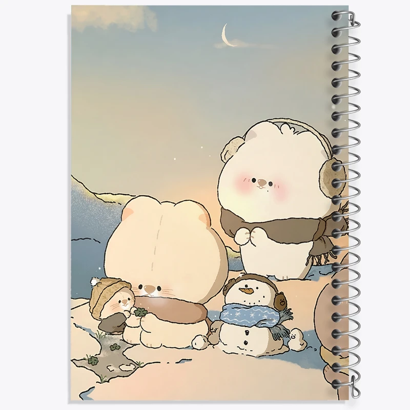 دفتر مشق 50 برگ خندالو طرح حیوانات کیوت و بامزه کد N4049