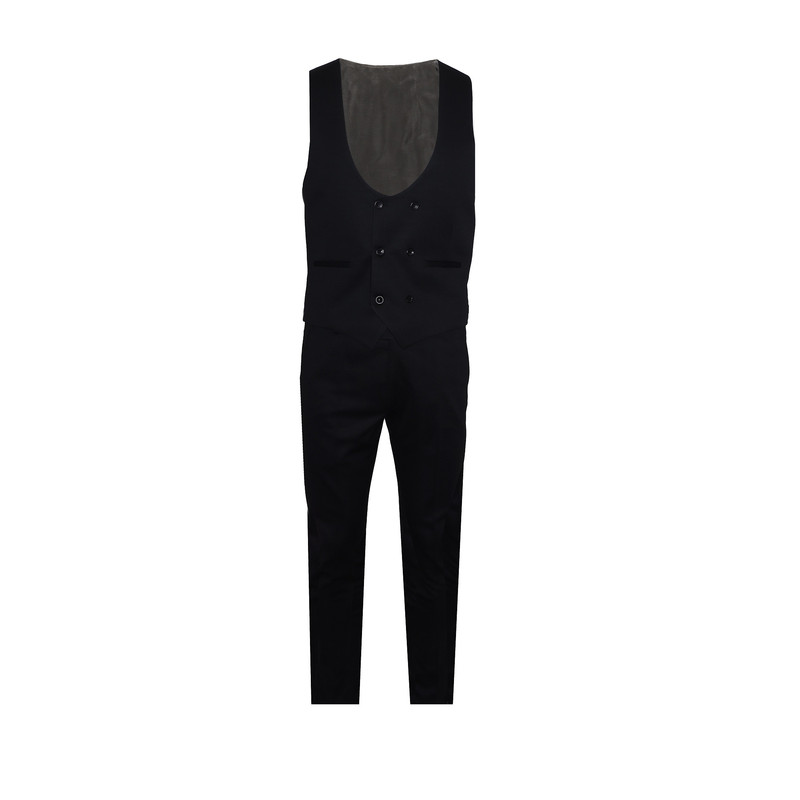 ست کت و شلوار و جلیقه مردانه مدل NJ-KSH1500-GRD3T-ME رنگ مشکی