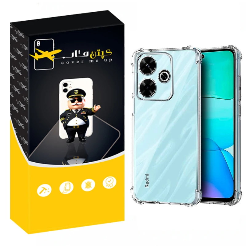 کاور کپتن قاب مدل Crystal مناسب برای گوشی موبایل شیائومی Poco F6