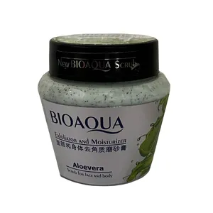 اسکراب لایه بردار پوست بایو آکوا مدل Aloevera حجم 400 میلی لیتر