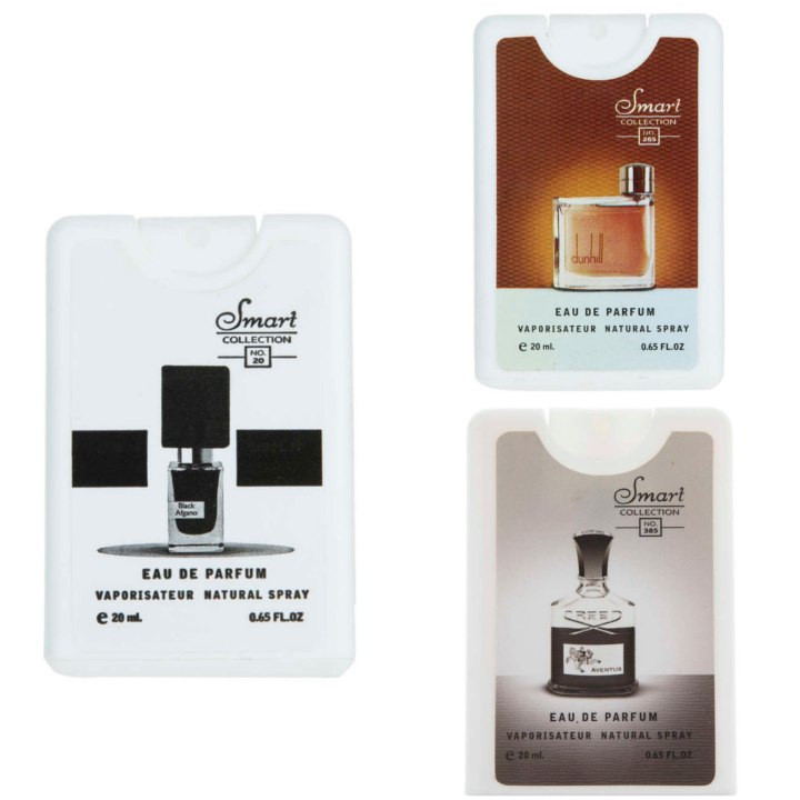 عطر جیبی مردانه اسمارت کالکشن مدل بلک افغان دانهیل اونتوس کد 63 حجم 20 میلی لیتر بسته 3 عددی عطر جیبی مردانه اسمارت کالکشن مدل بلک افغان دانهیل اونتوس کد 63 حجم 20 میلی لیتر بسته 3 عددی