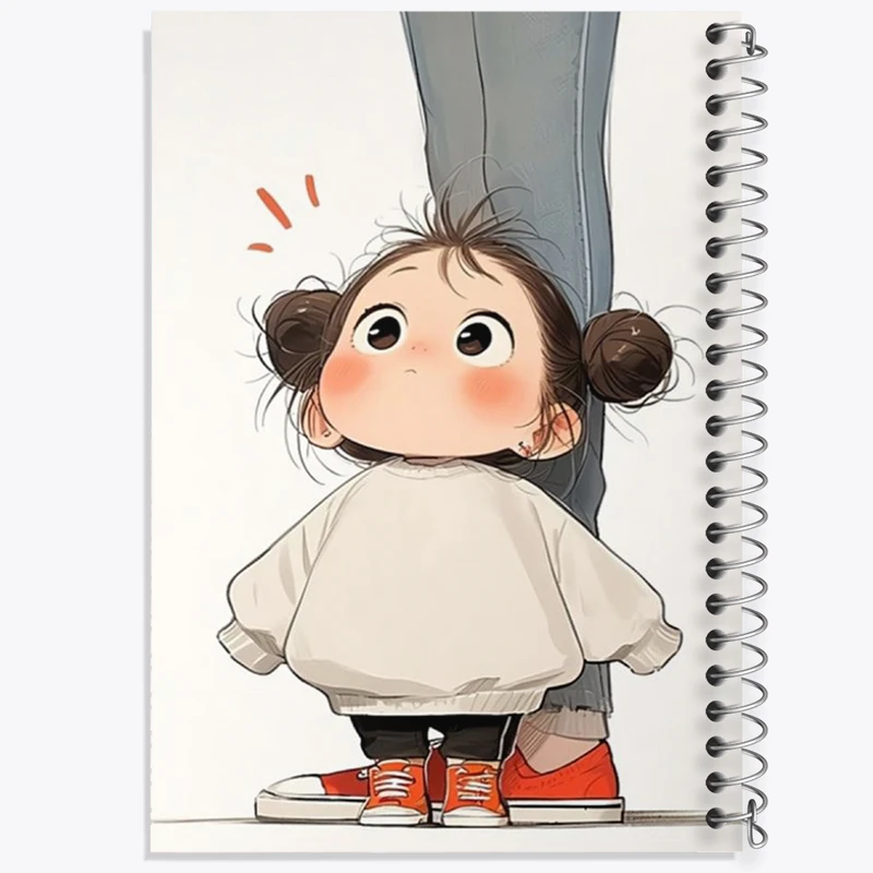 دفتر لیست خرید 50 برگ خندالو طرح دخترانه کیوت کد N1830