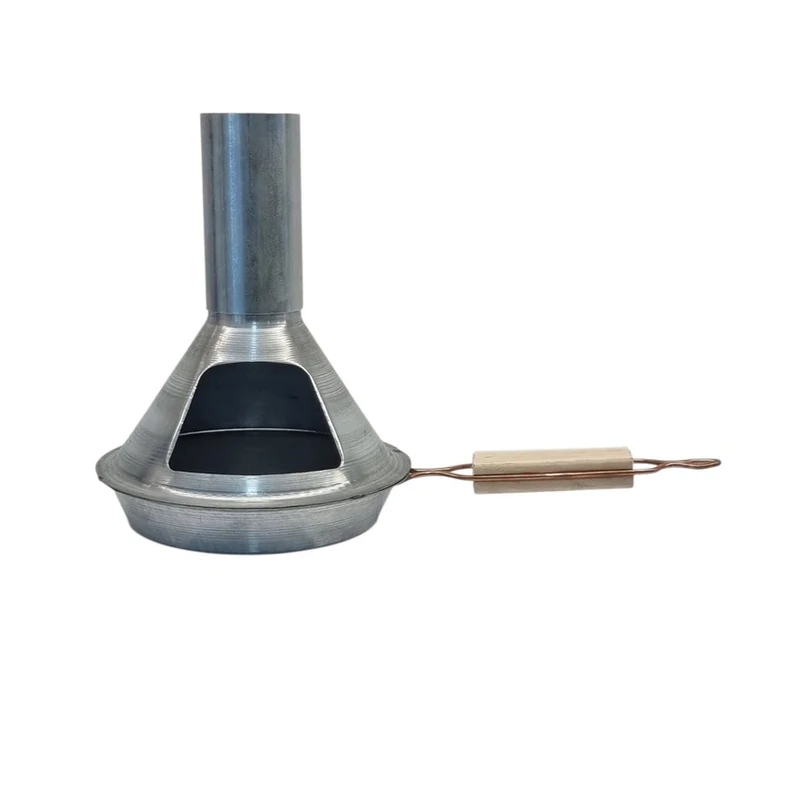 عکس شماره 3 : زغال سرخ کن مدل تابه دودکش دار