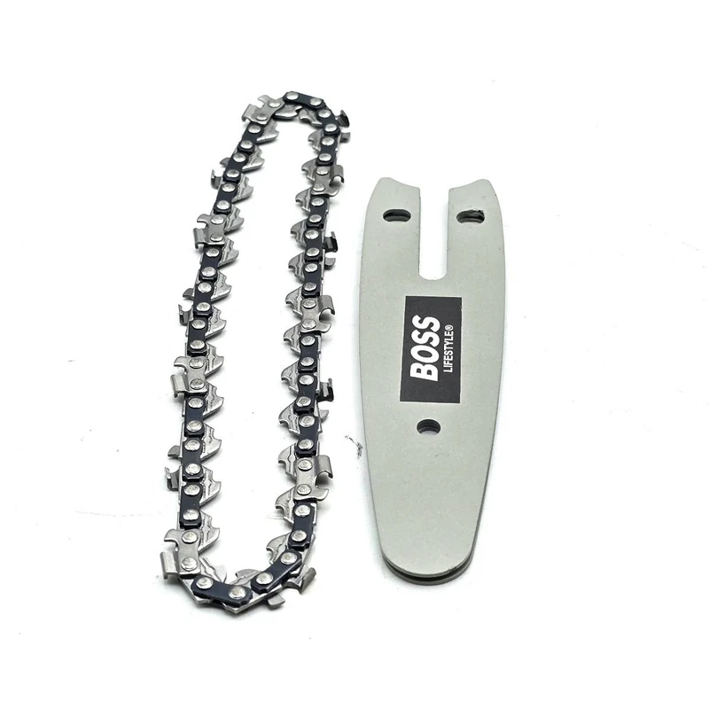 عکس شماره 3 : زنجیر و ساطوری اره زنجیری شارژی باس مدل 10cm-4inch